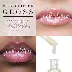 Pink Glitter Lipsense gloss